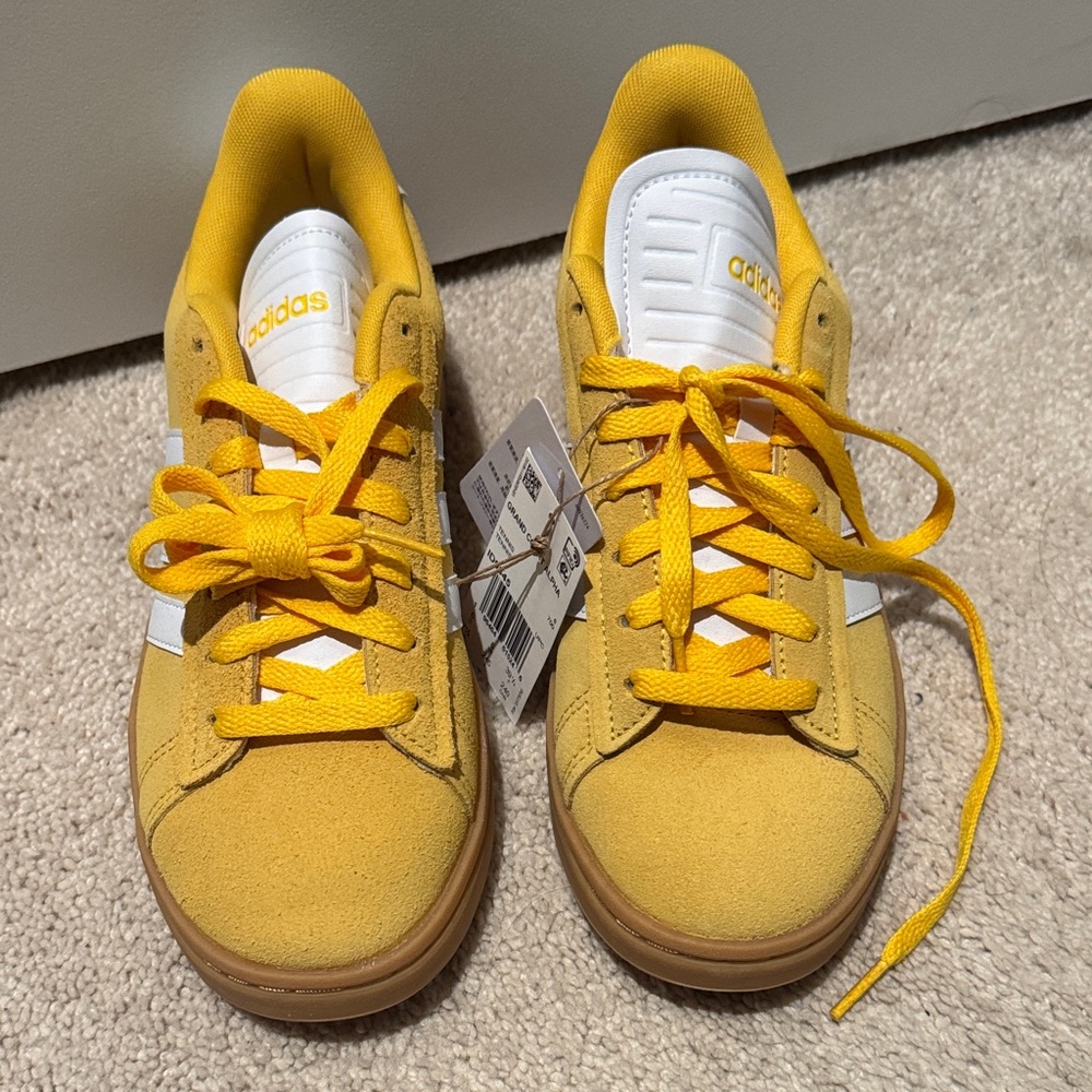 Brand New Adidas Bright Yellow Sneakers